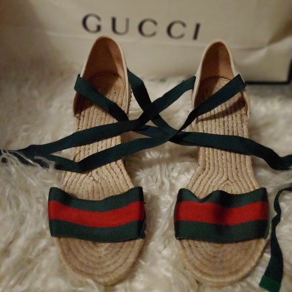 Gucci Shoes - Gucci Anklewrap Espradille